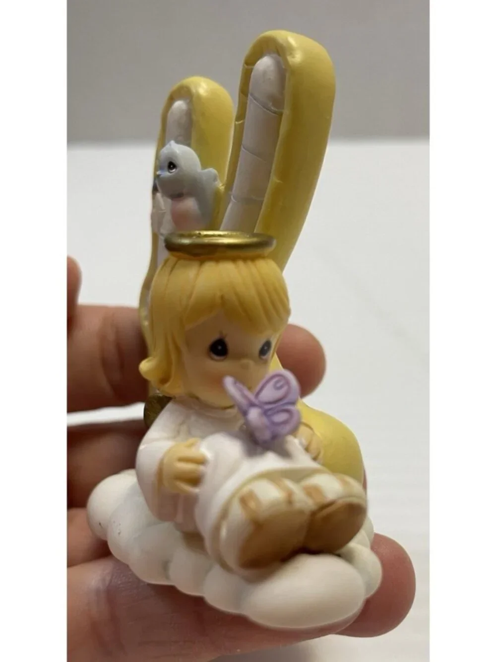 Precious Moments Letter K for Kind Angel Bird & Butterfly Figurine 2002 - NEW